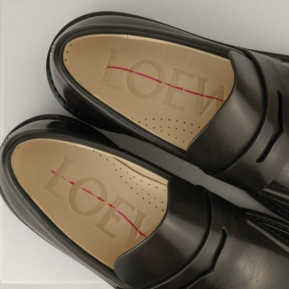 Loewe Blaze Leather Loafers, Black, EU 36/US 6 - Picture 5 of 15